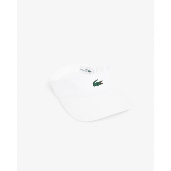 VISEIRA LACOSTE EM TAFETÁ - BRANCO